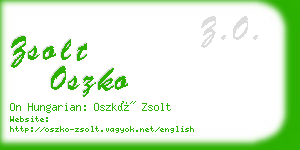 zsolt oszko business card